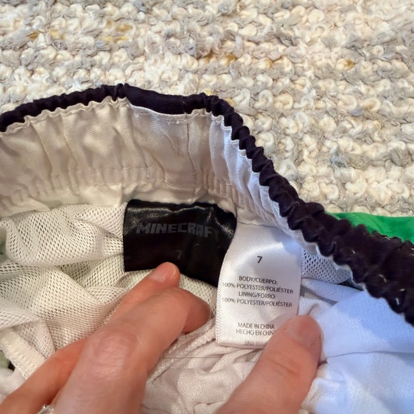 Minecraft Kids Green Rash Guard Swim Set - Picture 2 of 10